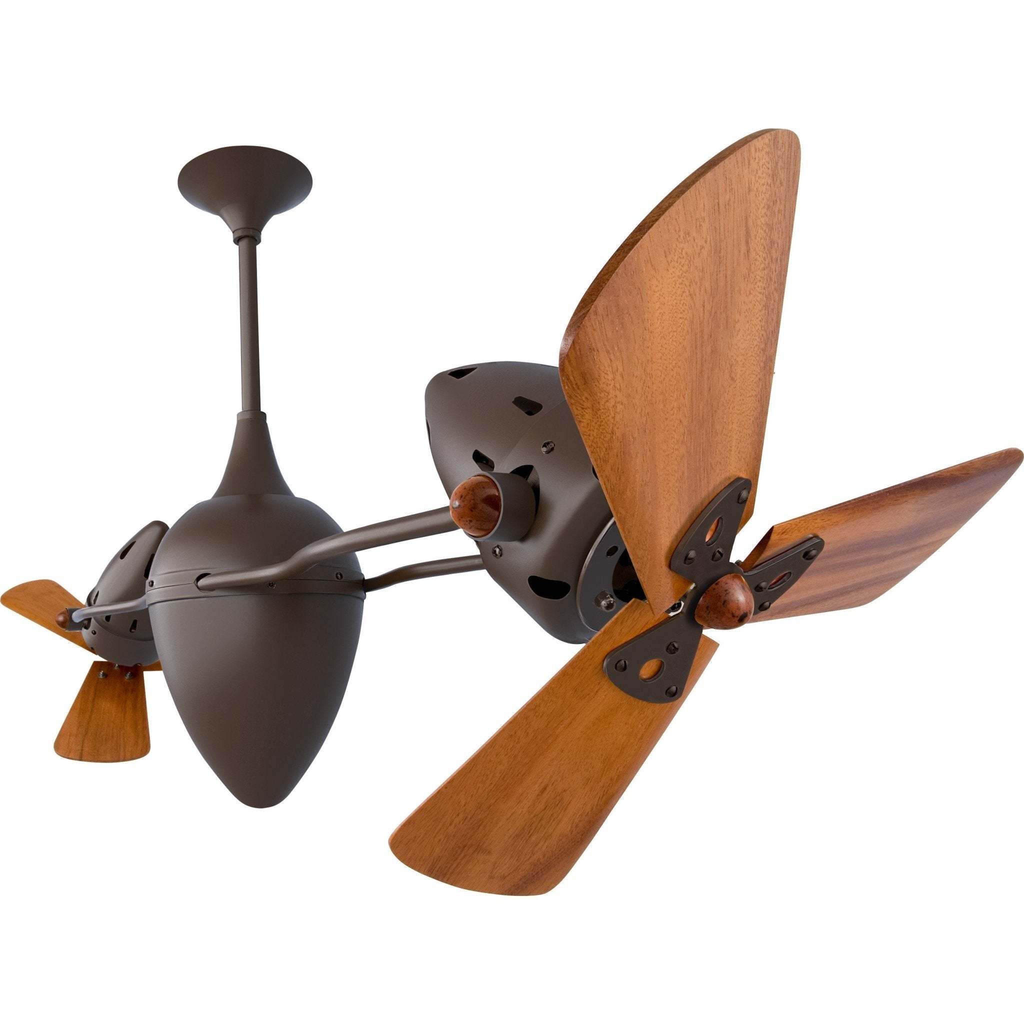 Ar Ruthiane Dual Rotational Ceiling Fan - Wood Blades - Image 5