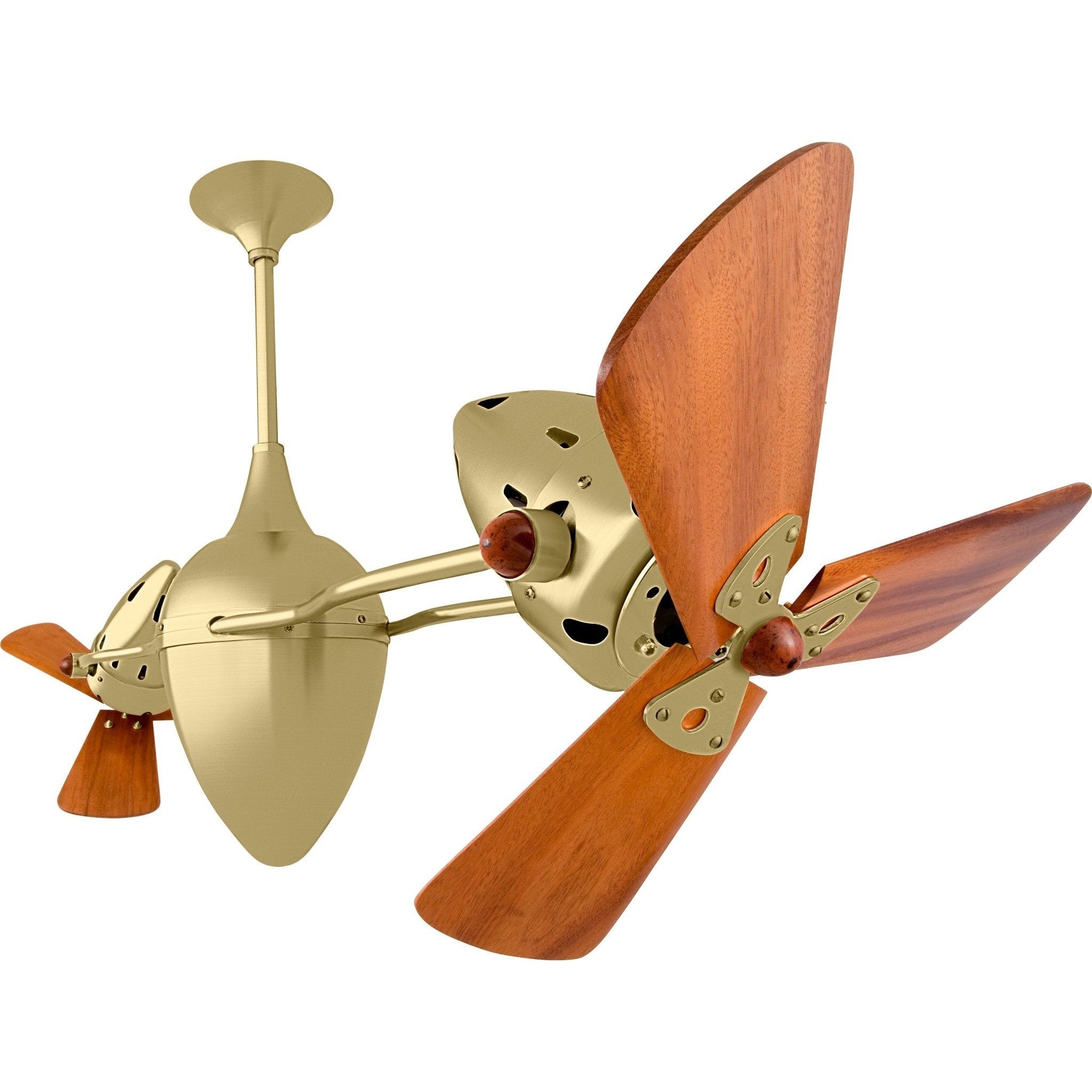 Ar Ruthiane Dual Rotational Ceiling Fan - Wood Blades - Image 16