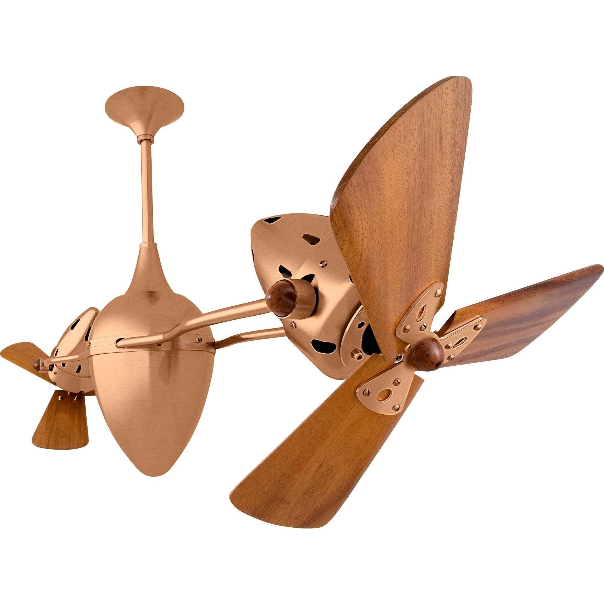 Ar Ruthiane Dual Rotational Ceiling Fan - Wood Blades - Image 4