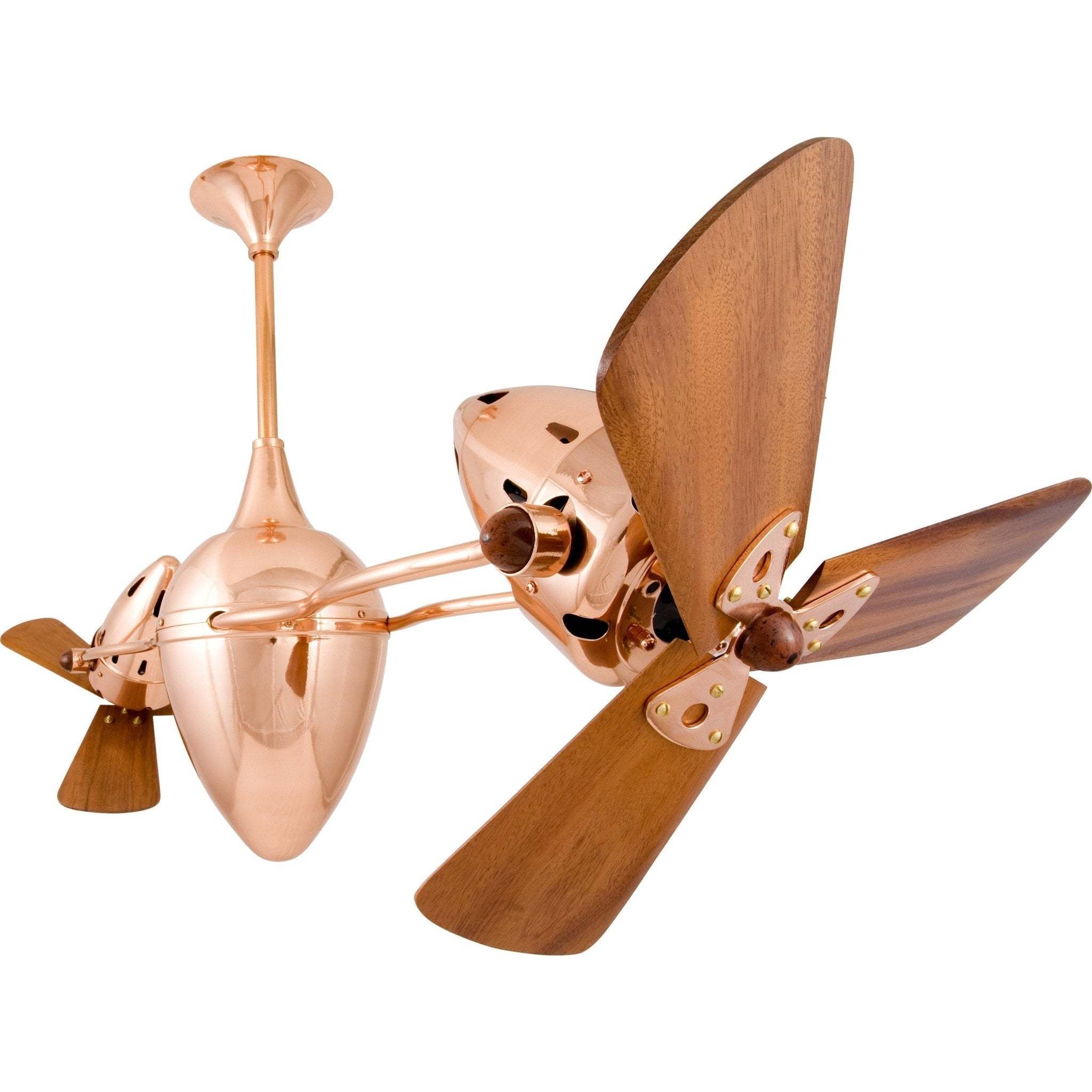 Ar Ruthiane Dual Rotational Ceiling Fan - Wood Blades - Image 6