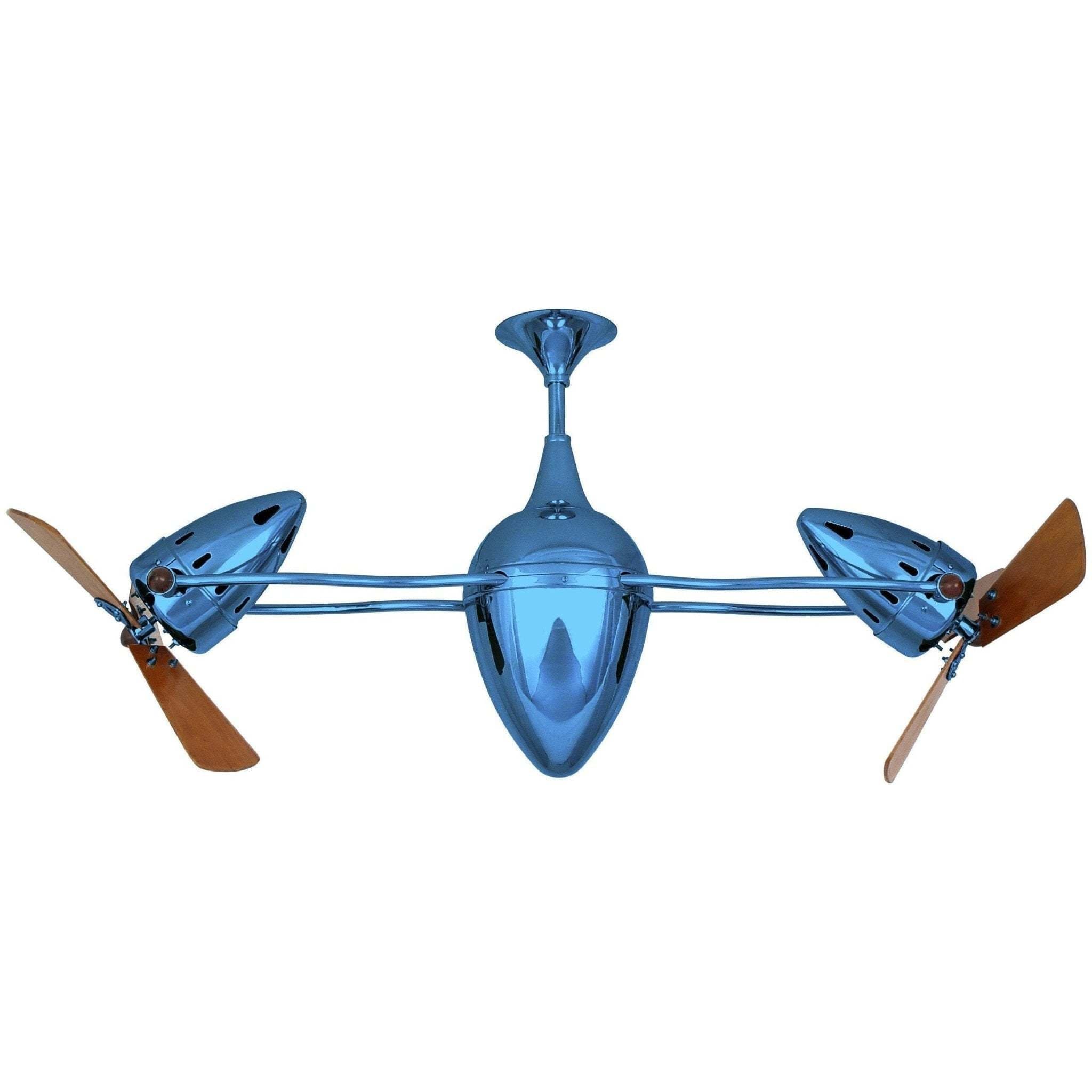 Ar Ruthiane Dual Rotational Ceiling Fan - Wood Blades - Image 13