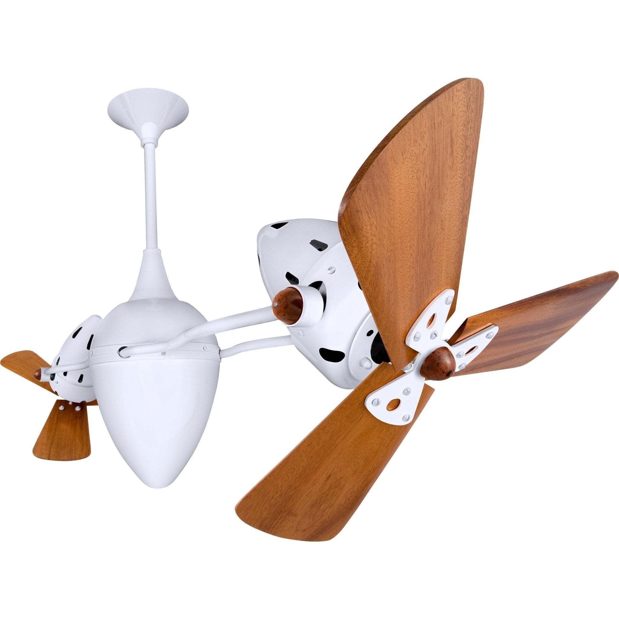 Ar Ruthiane Dual Rotational Ceiling Fan - Wood Blades - Image 9