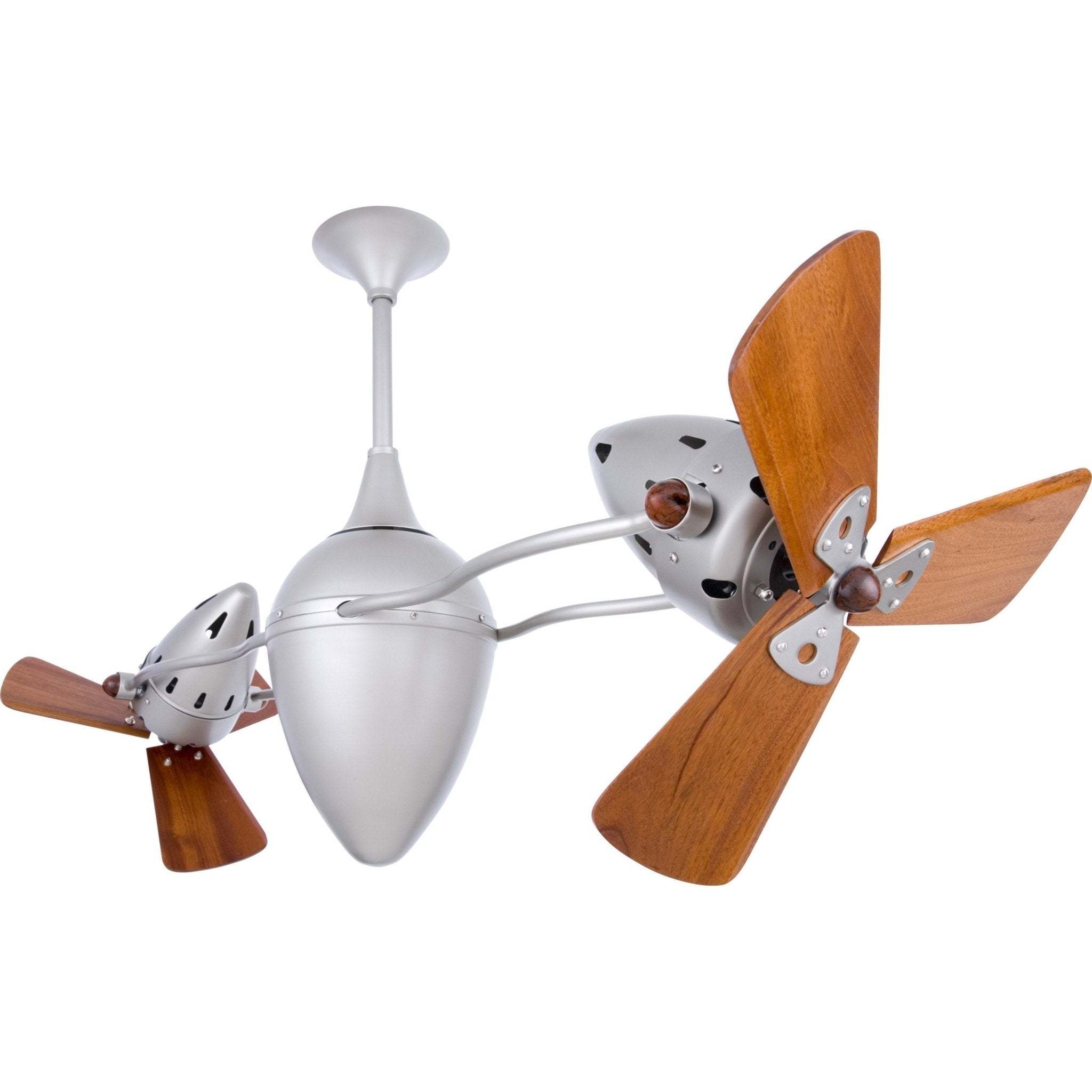 Ar Ruthiane Dual Rotational Ceiling Fan - Wood Blades - Image 2