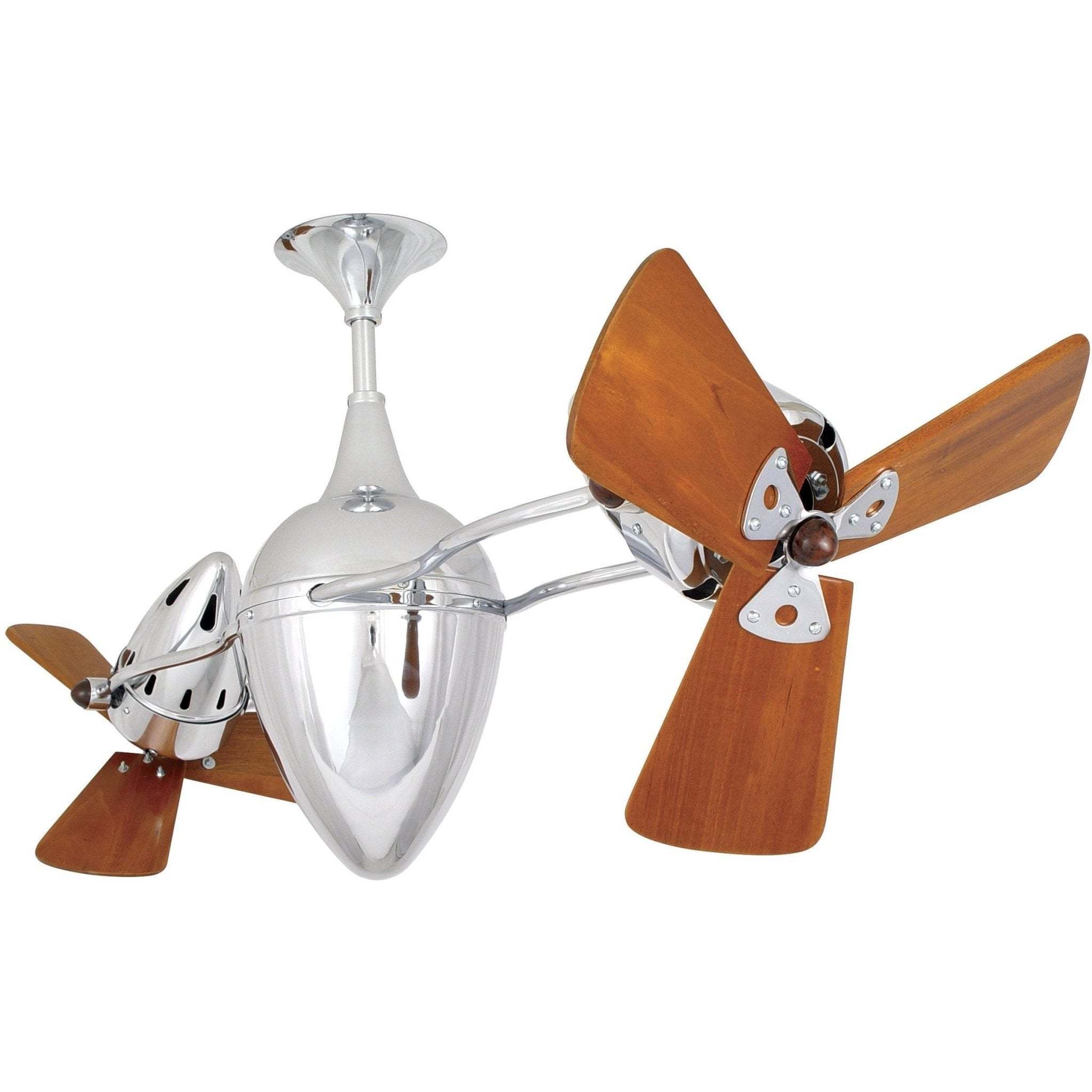Ar Ruthiane Dual Rotational Ceiling Fan - Wood Blades - Image 7