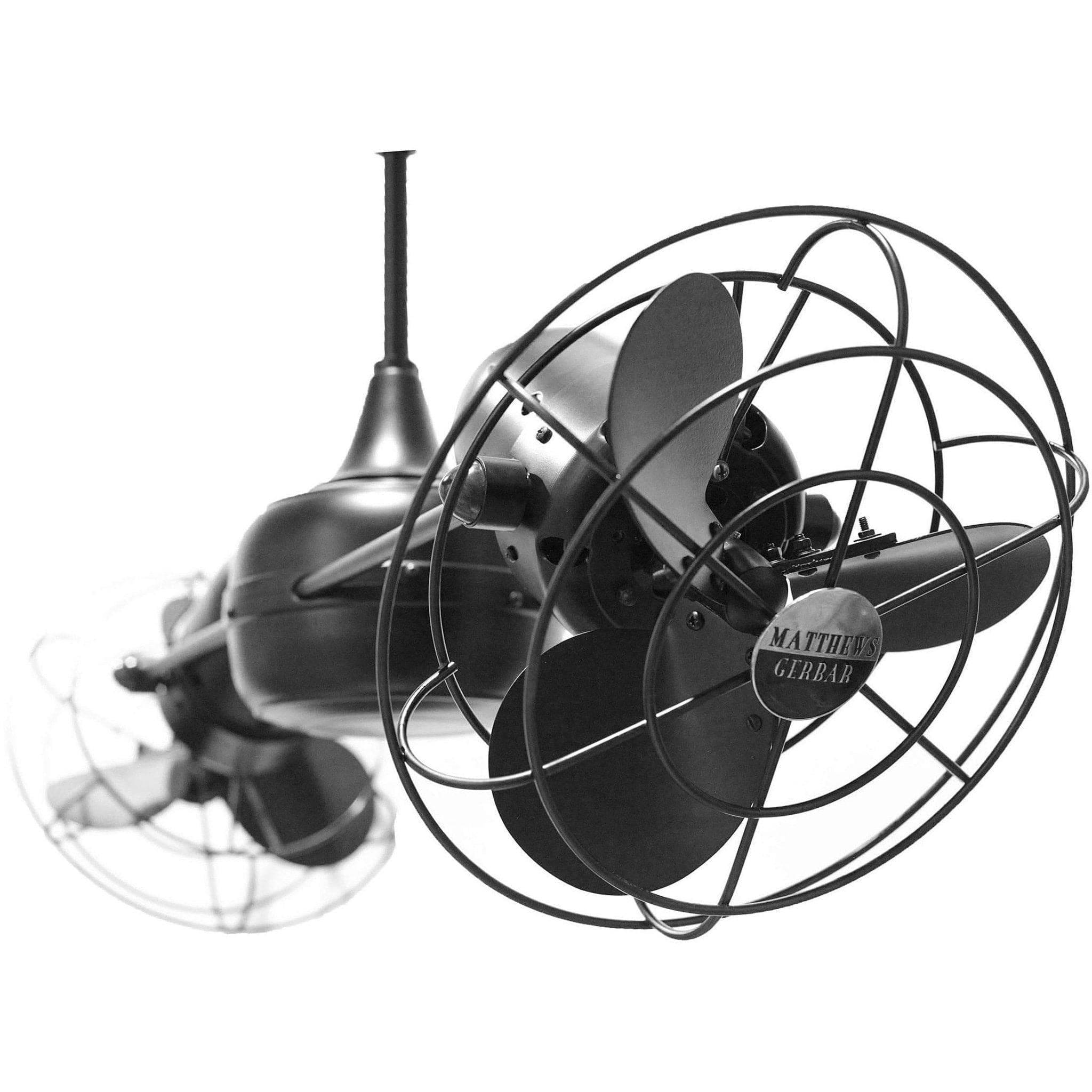 Duplo Dinamico Dual Ceiling Fan - Metal Blades - Image 1