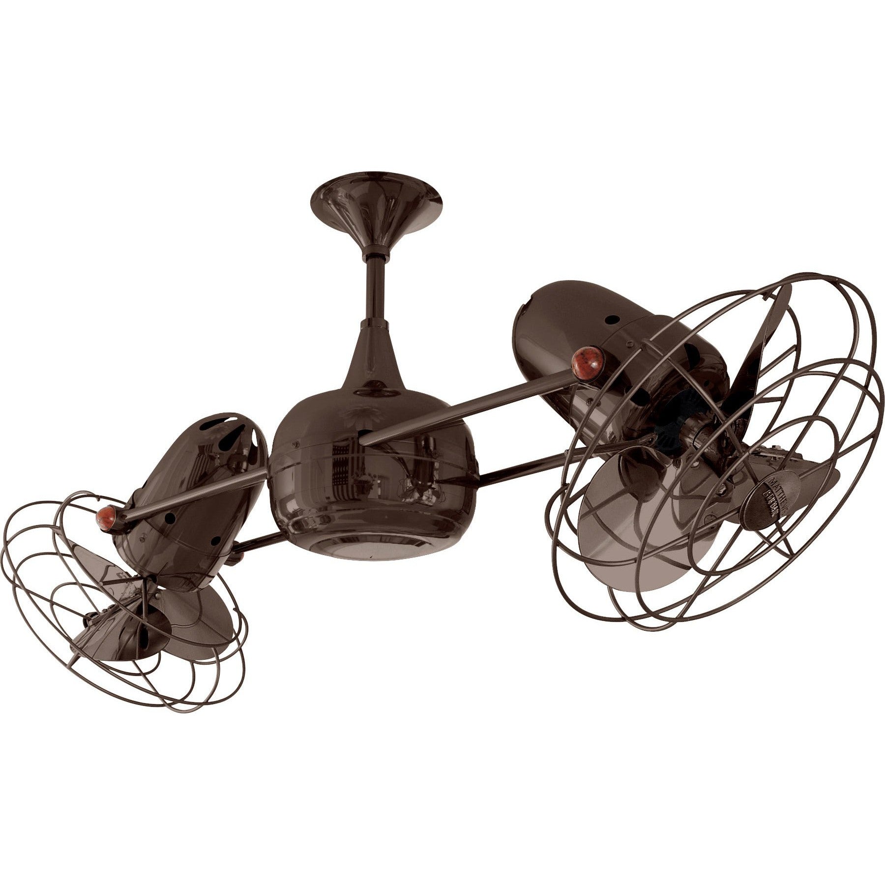 Duplo Dinamico Dual Ceiling Fan - Metal Blades - Image 20