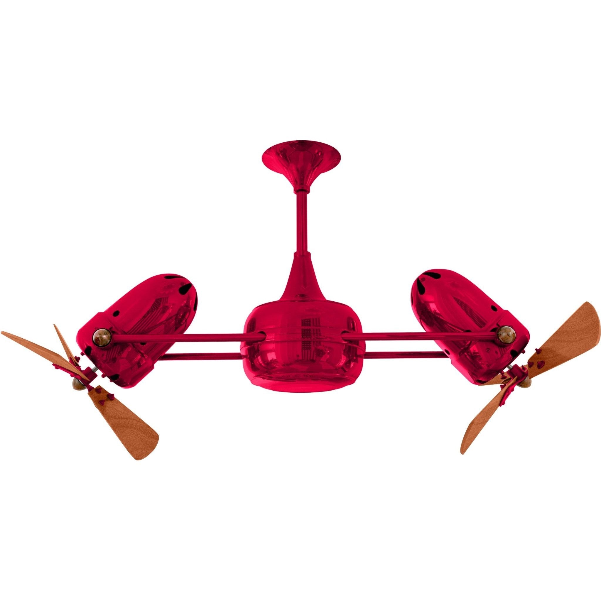 Duplo Dinamico Dual Ceiling Fan - Wood Blades - Image 19