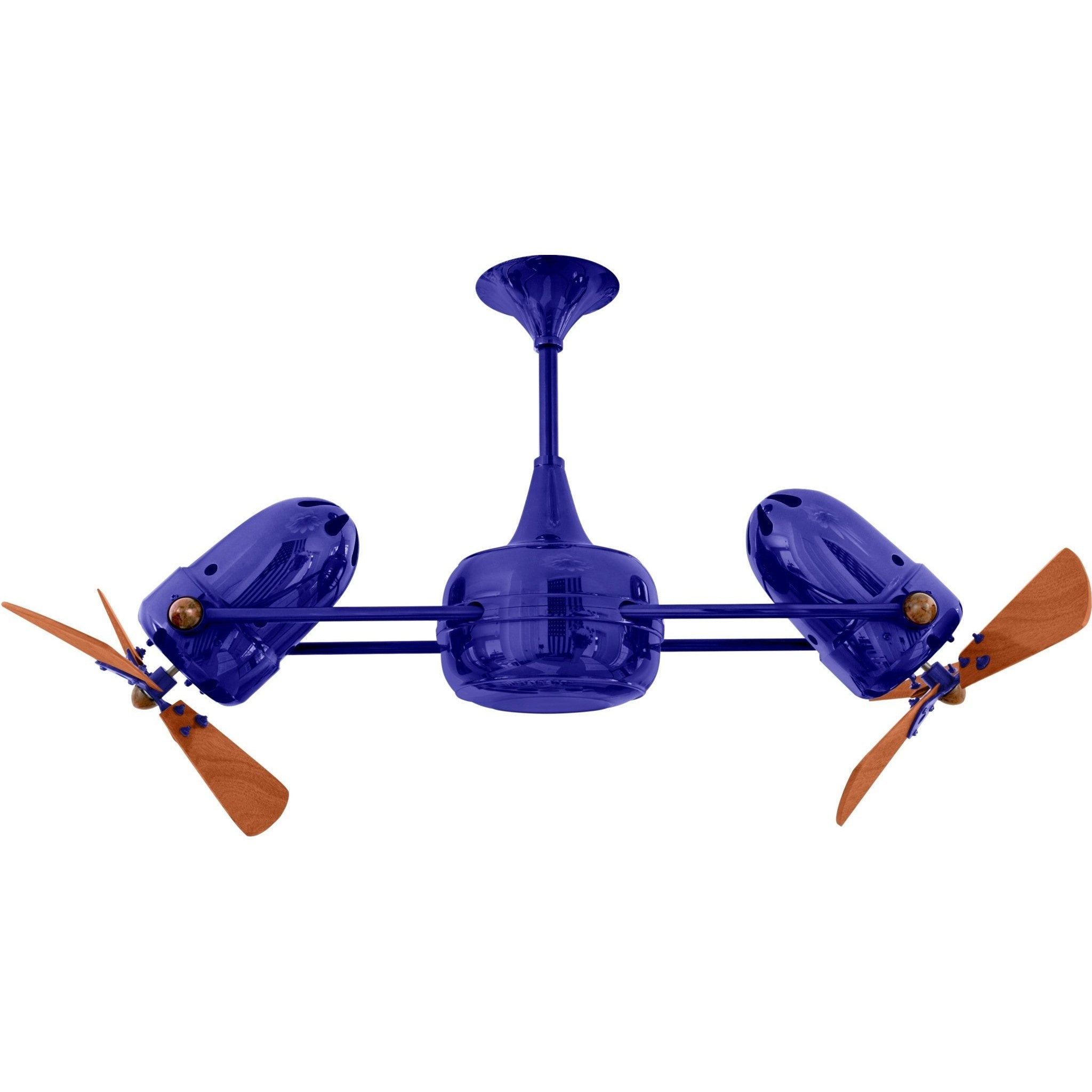 Duplo Dinamico Dual Ceiling Fan - Wood Blades - Image 24