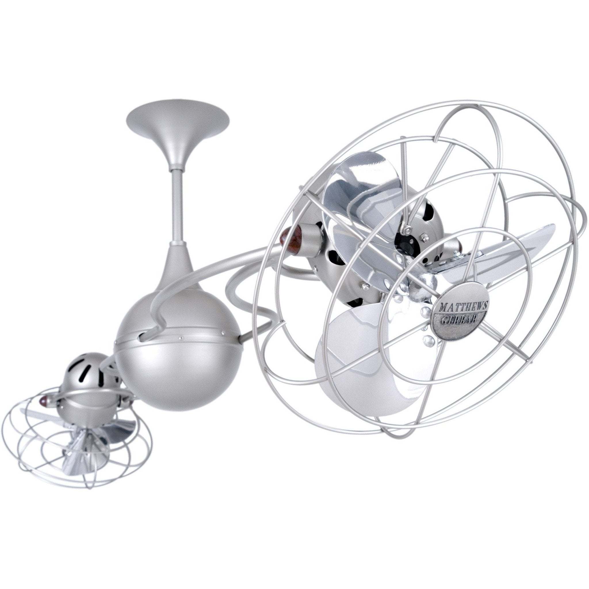 Italo Ventania Rotational Dual Ceiling Fan - Metal Blades - Image 2