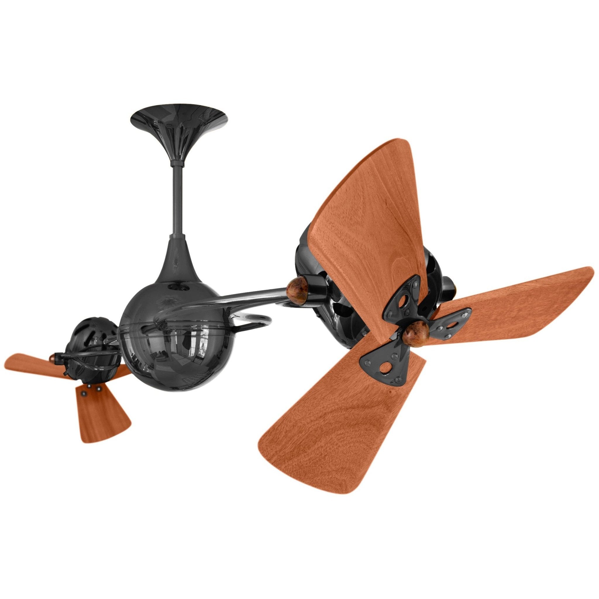 Italo Ventania Rotational Dual Ceiling Fan - Wood Blades - Image 22