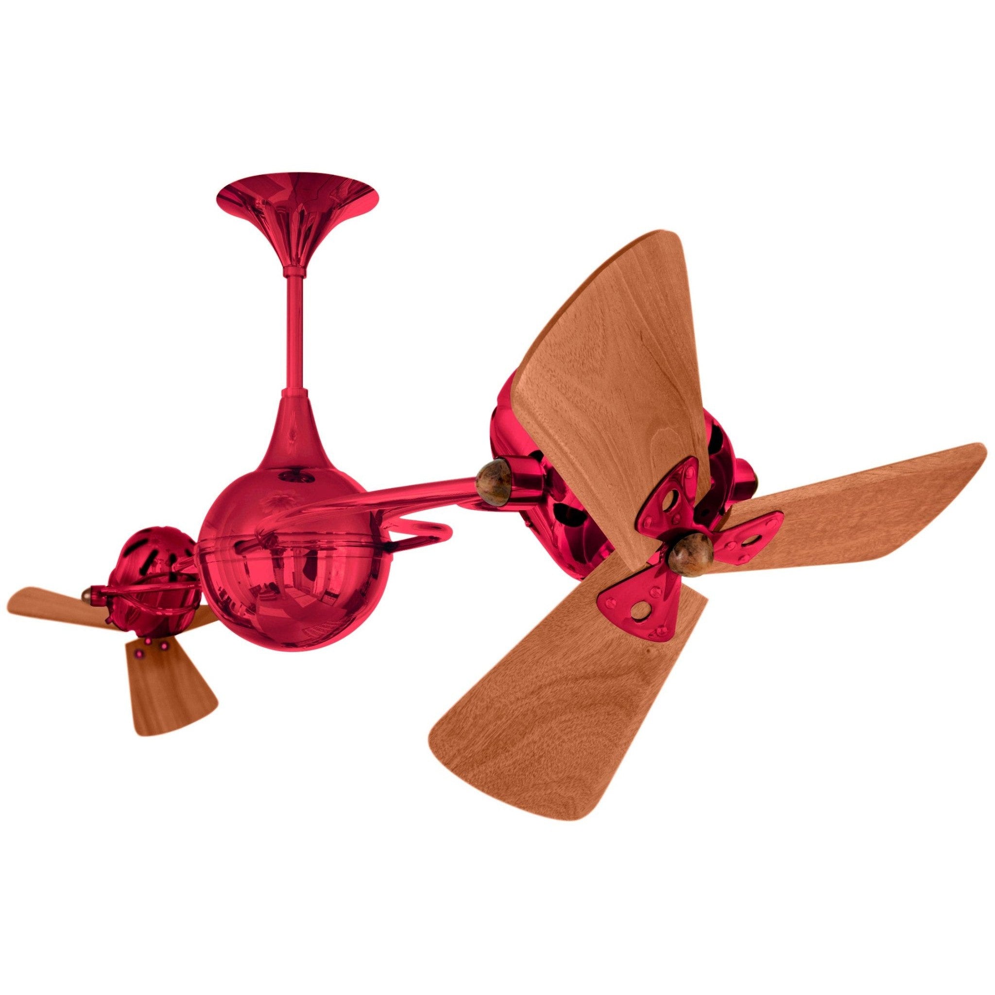 Italo Ventania Rotational Dual Ceiling Fan - Wood Blades - Image 18