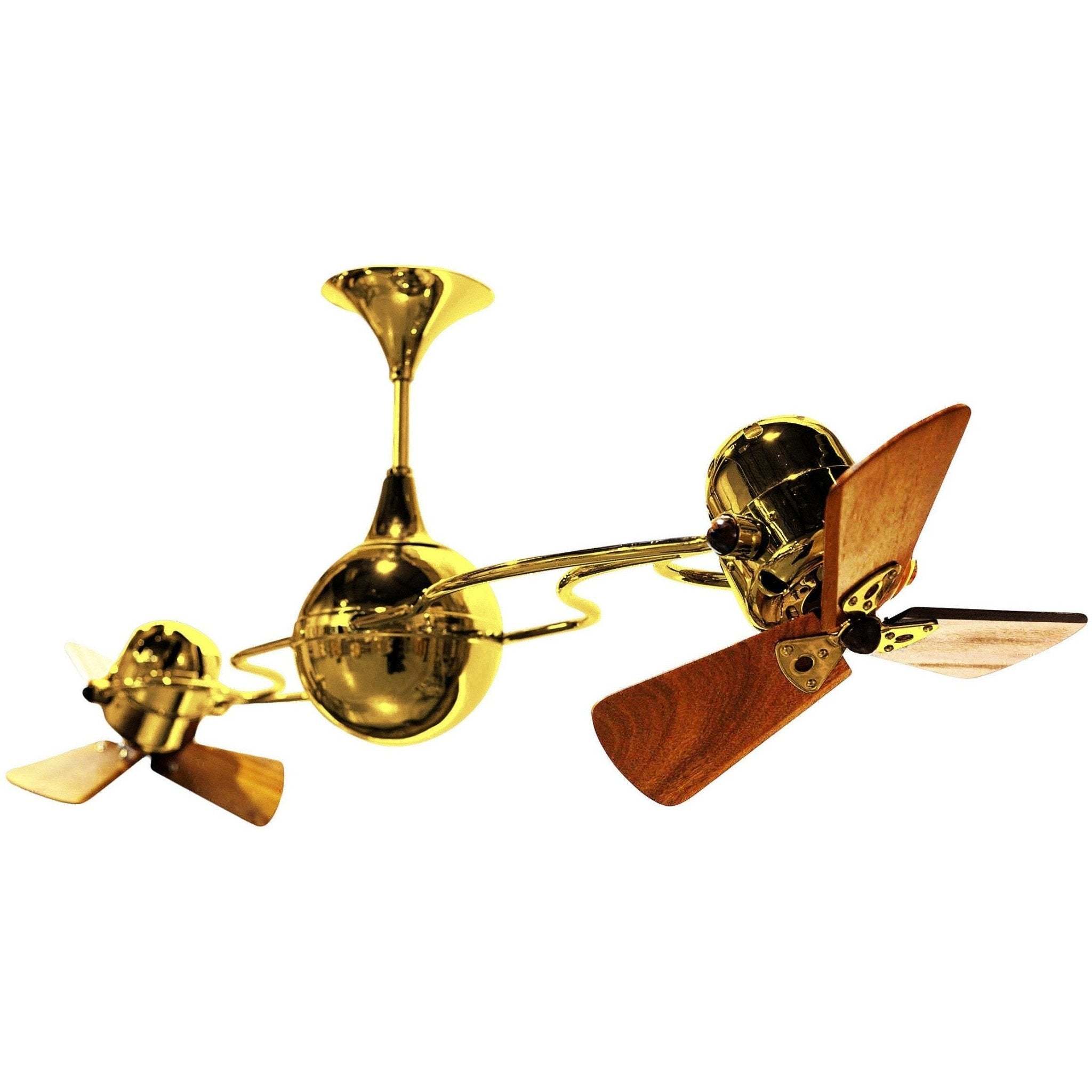 Italo Ventania Rotational Dual Ceiling Fan - Wood Blades - Image 6