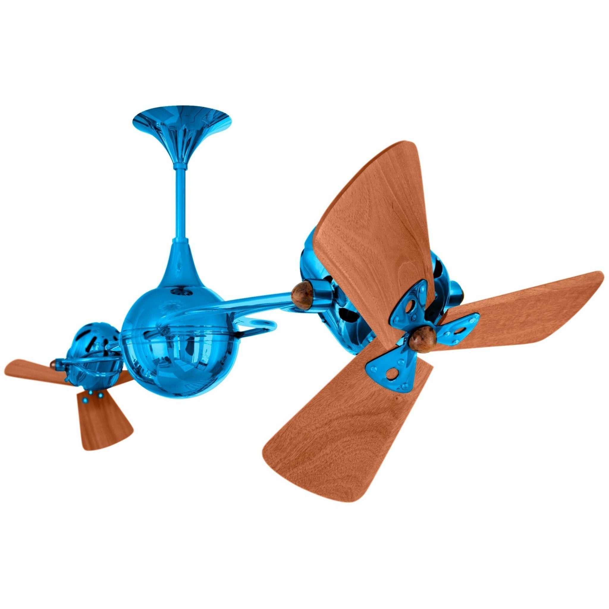 Italo Ventania Rotational Dual Ceiling Fan - Wood Blades - Image 20