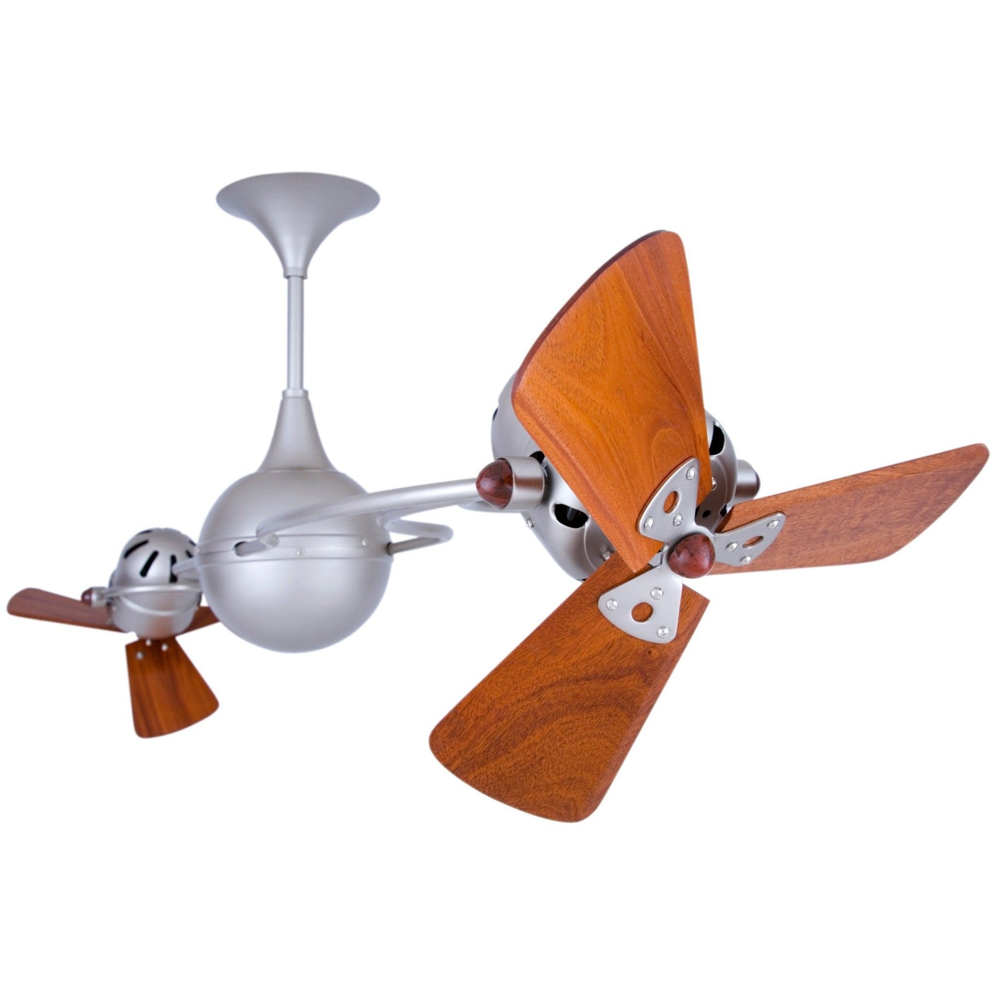 Italo Ventania Rotational Dual Ceiling Fan - Wood Blades - Image 10