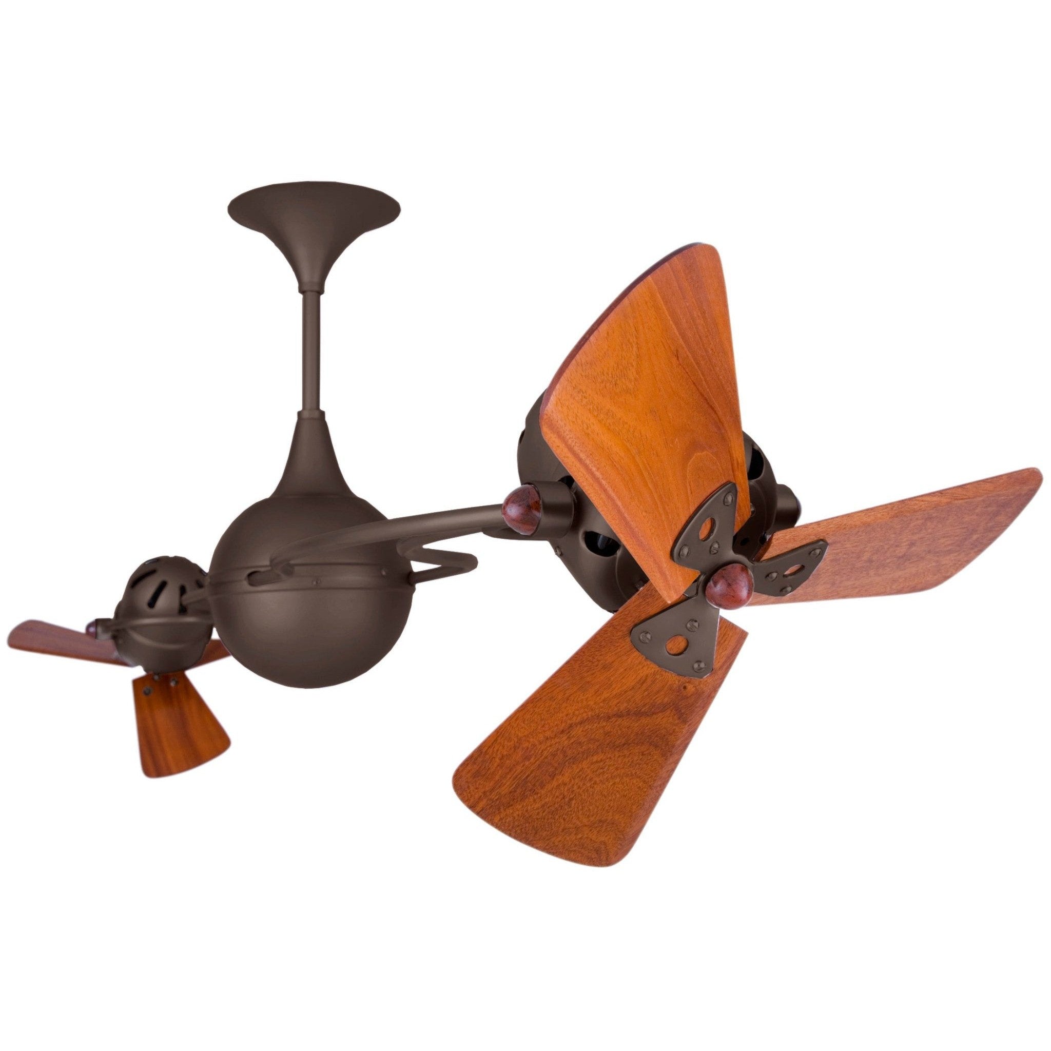 Italo Ventania Rotational Dual Ceiling Fan - Wood Blades - Image 13