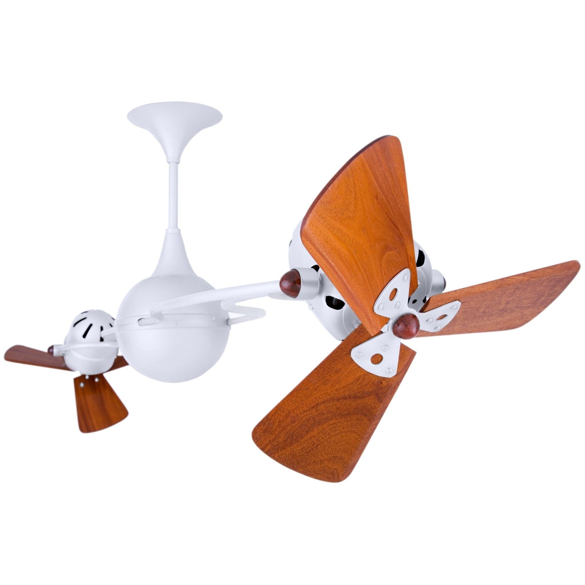 Italo Ventania Rotational Dual Ceiling Fan - Wood Blades - Image 17