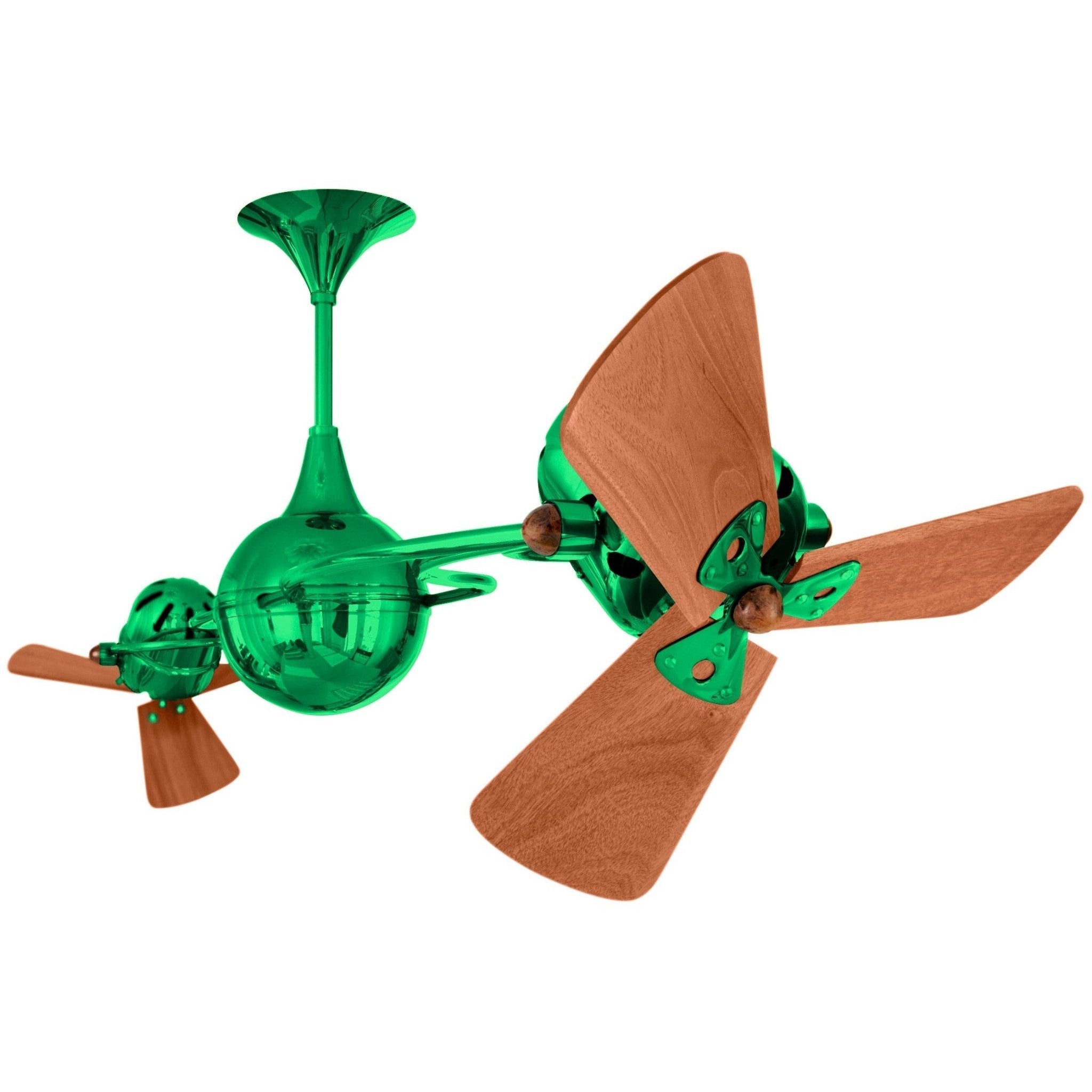 Italo Ventania Rotational Dual Ceiling Fan - Wood Blades - Image 21