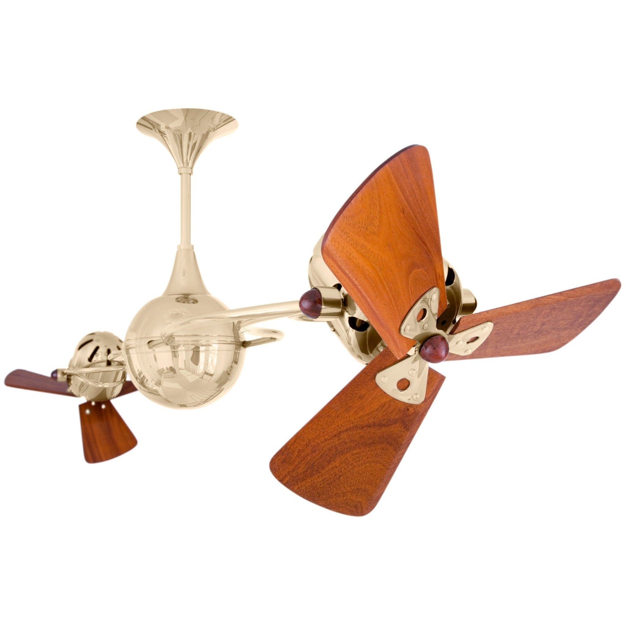 Italo Ventania Rotational Dual Ceiling Fan - Wood Blades - Image 16