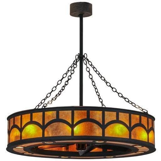 Meyda Tiffany 44"W Mission Hill Top W/Up and Downlights Chandel-Air Ceiling Fan - 123179 - Image 1