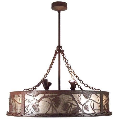 Meyda Tiffany 44"W Whispering Pines W/Uplight Chandel-Air Ceiling Fan - 109778 - Image 1