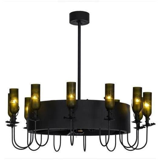 Meyda Tiffany 50" Wide Tuscan Vineyard Etched Grapes 12 Light Chandel-Air Ceiling Fan - 110041 - Image 1