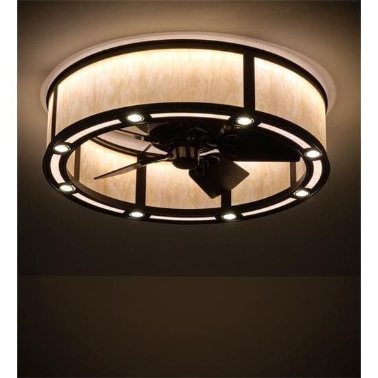 Meyda Tiffany 36" Wide Smythe Craftsman LED Chandel-Air Ceiling Fan - 200967