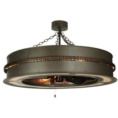 Meyda Tiffany 44"W Golden Forge Chandel-Air Ceiling Fan - 110044