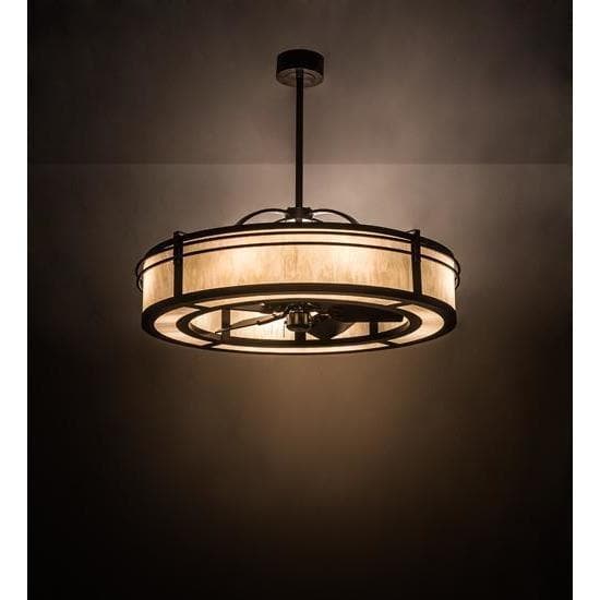 Meyda Tiffany 45"W Sargent W/ 4 Uplights Chandel-Air Ceiling Fan - 159295