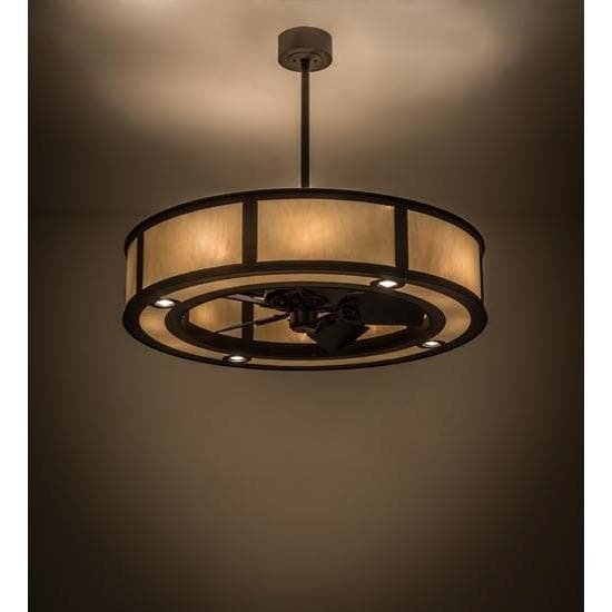 Meyda Tiffany 45"W Smythe Craftsman Chandel-Air Ceiling Fan - 174959