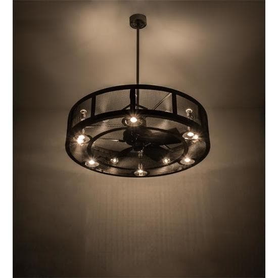 Meyda Tiffany 48"W Paloma Golpe Chandel-Air Ceiling Fan - 165184