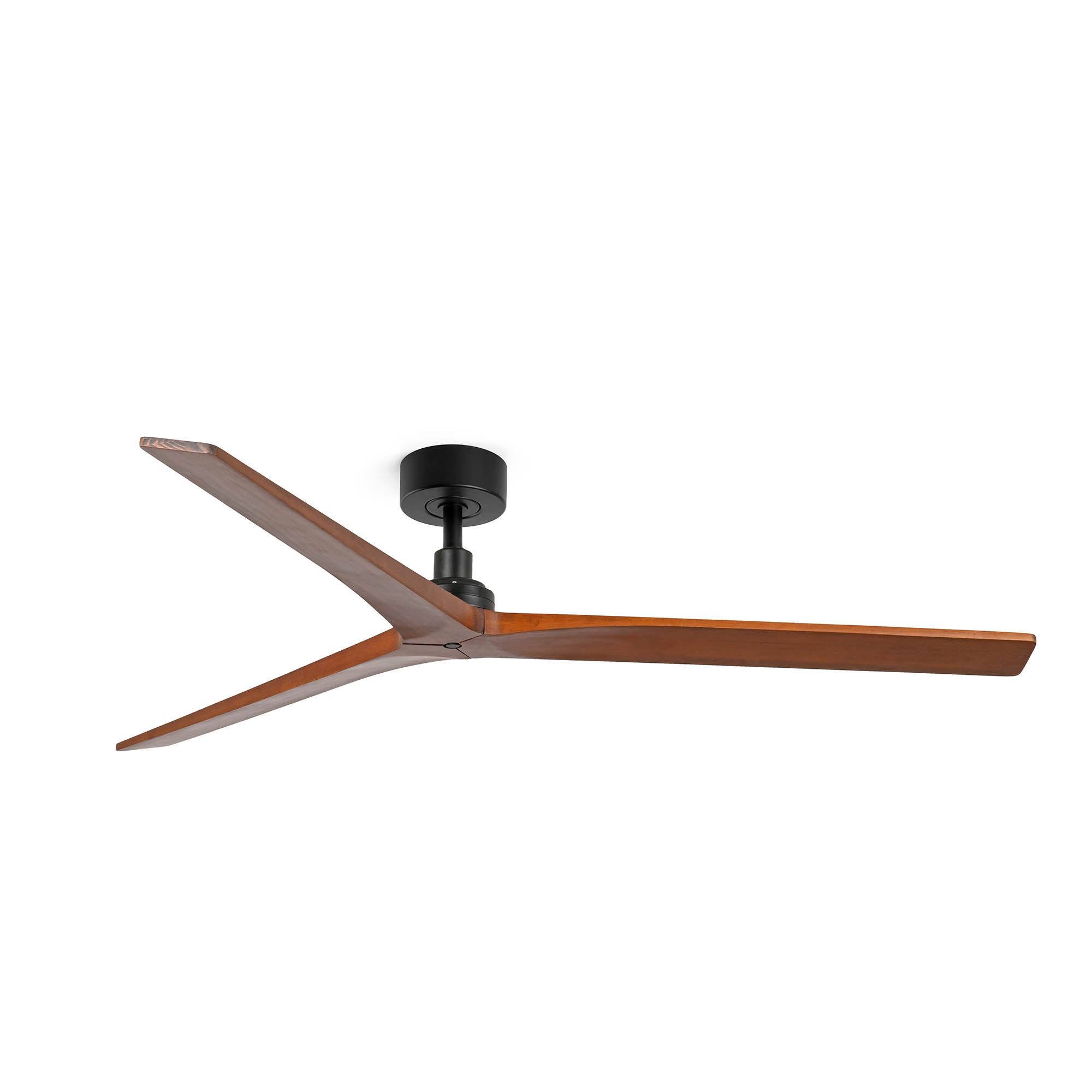 KLIM L Ceiling Fan - Black with Walnut Blades