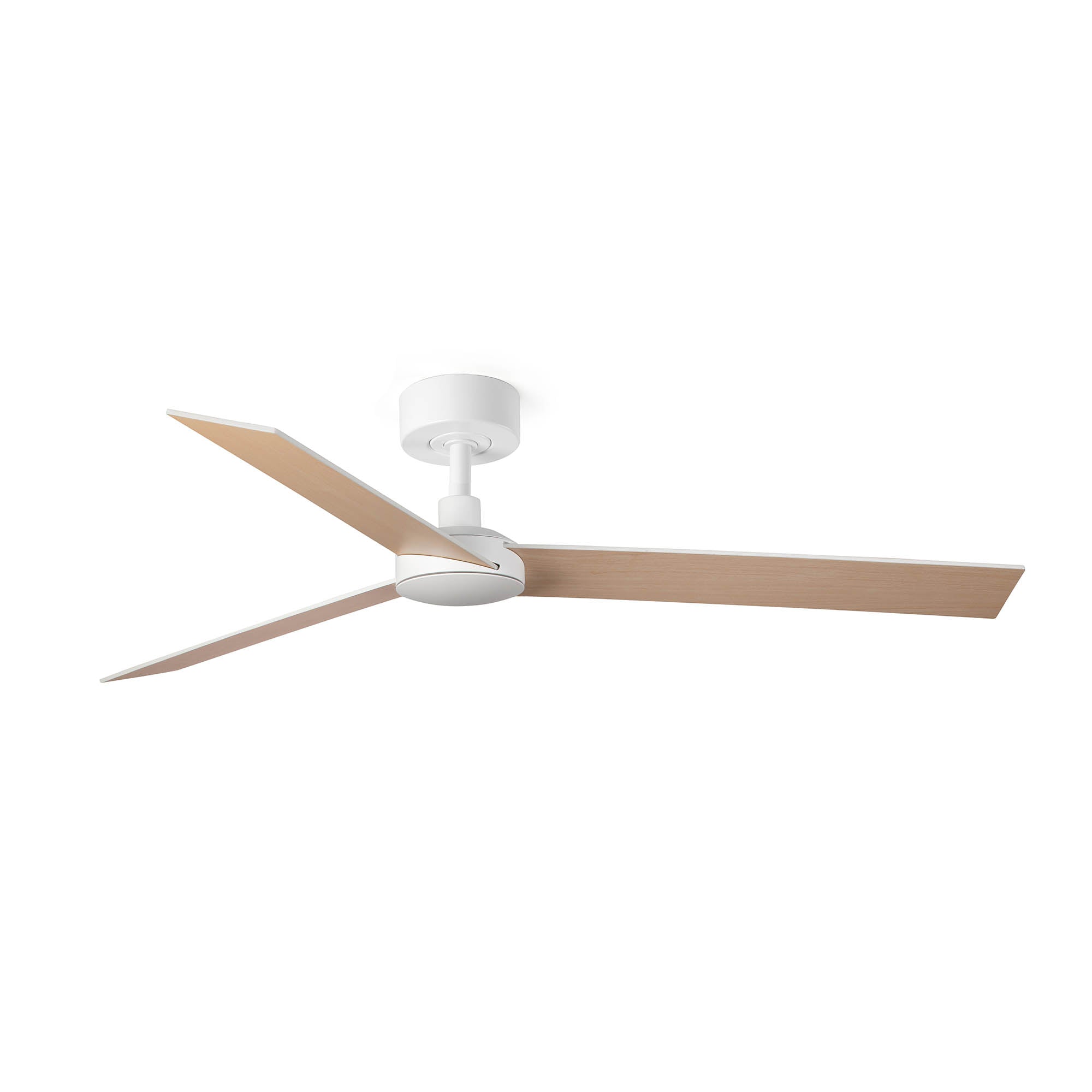 RUDDER L Ceiling Fan - White with Ash Blades