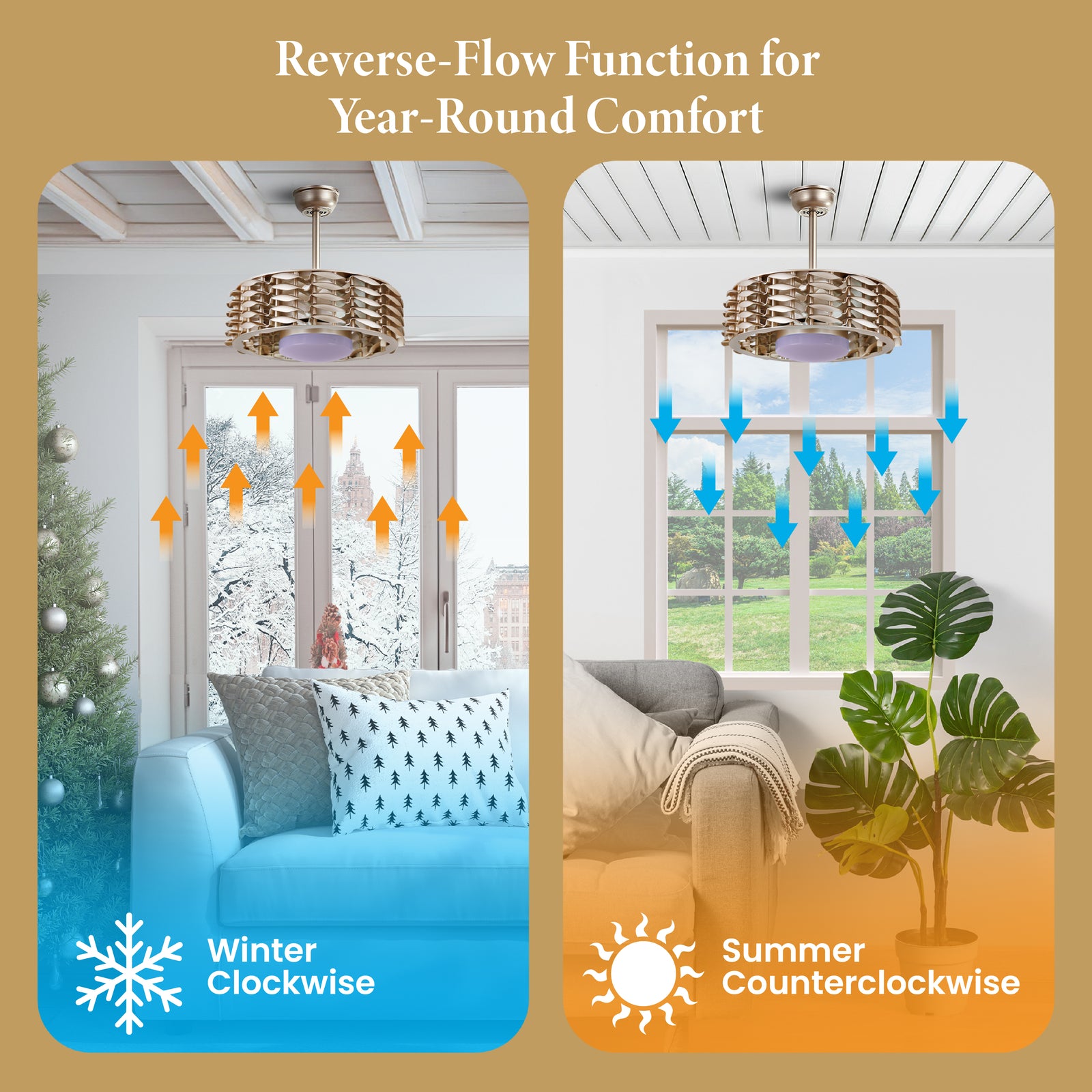 ᐅ Oceano Bladeless Ceiling Fan, 6 Speeds with Dimmable LED Light 23