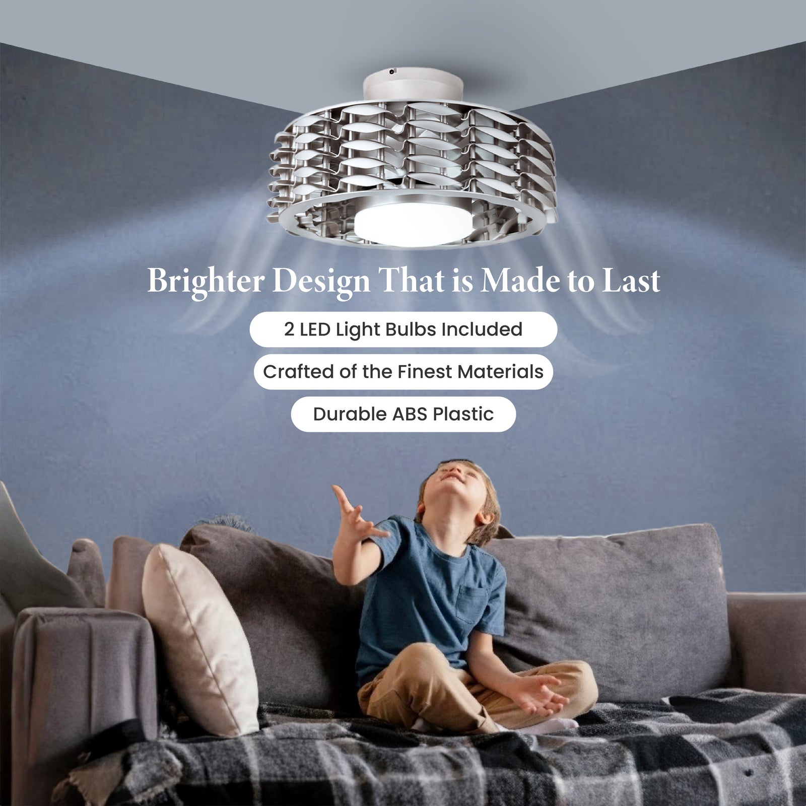 ᐅ Oceano Bladeless Ceiling Fan, 6 Speeds with Dimmable LED Light 23