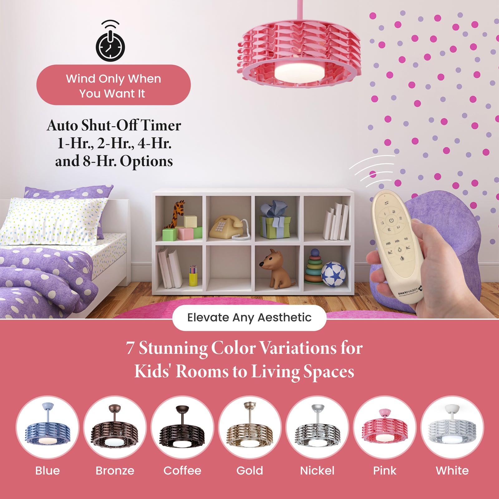 ᐅ Oceano Bladeless Ceiling Fan, 6 Speeds with Dimmable LED Light 23