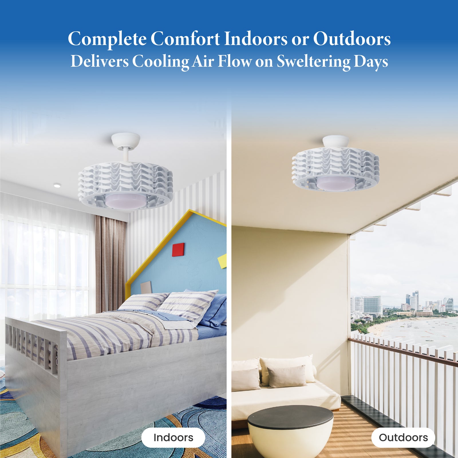 ᐅ Oceano Bladeless Ceiling Fan, 6 Speeds with Dimmable LED Light 23