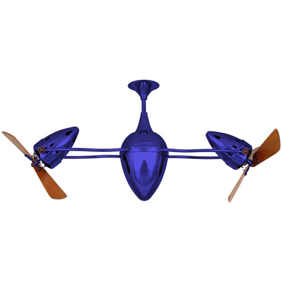 Ar Ruthiane Dual Rotational Ceiling Fan - Wood Blades - Safira