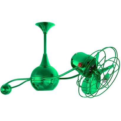 Brisa Rotational Ceiling Fan - Metal Blades - 39" / Green