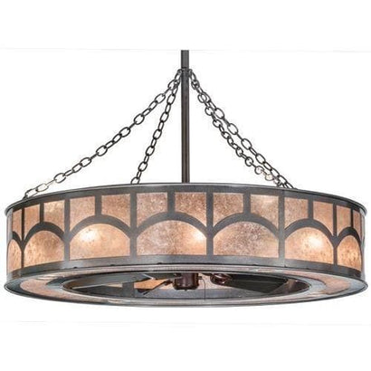 Meyda Tiffany 45"W Mission Hill Top W/Up and Downlights Chandel-Air Ceiling Fan - 156012