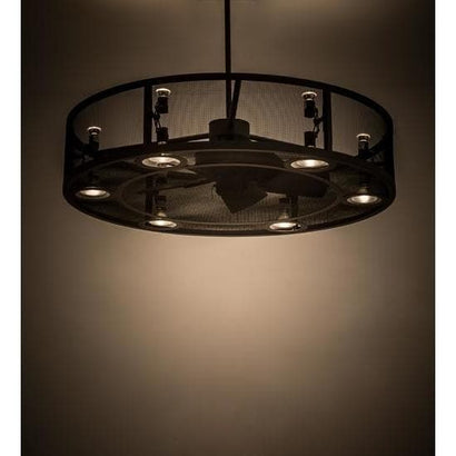 Meyda Tiffany 48"W Paloma Golpe Chandel-Air Ceiling Fan - 171612