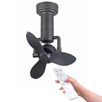Versa Indoor/Outdoor Oscillating Ceiling Fan - Black