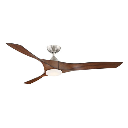Willow XL 70 Inch Indoor/Outdoor Smart Ceiling Fan - Nickle / With Light
