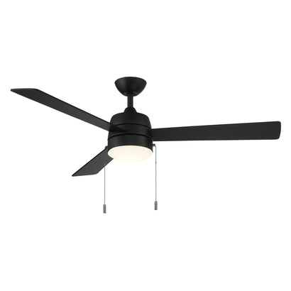 Wind River Nolan 52" 3 Blade Pull Chain LED Ceiling Fan - Matte Black