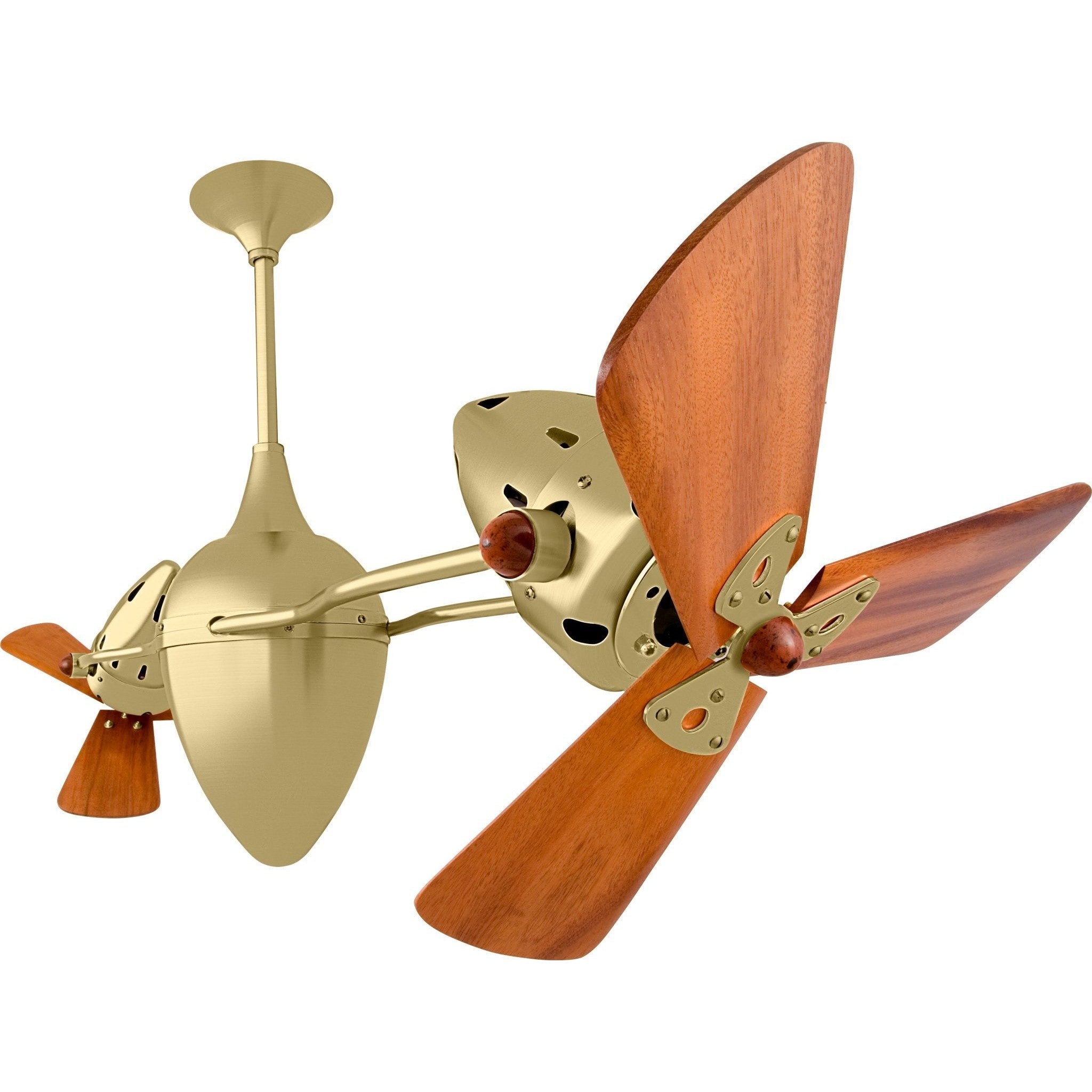 Ar Ruthiane Dual Rotational Ceiling Fan - Wood Blades