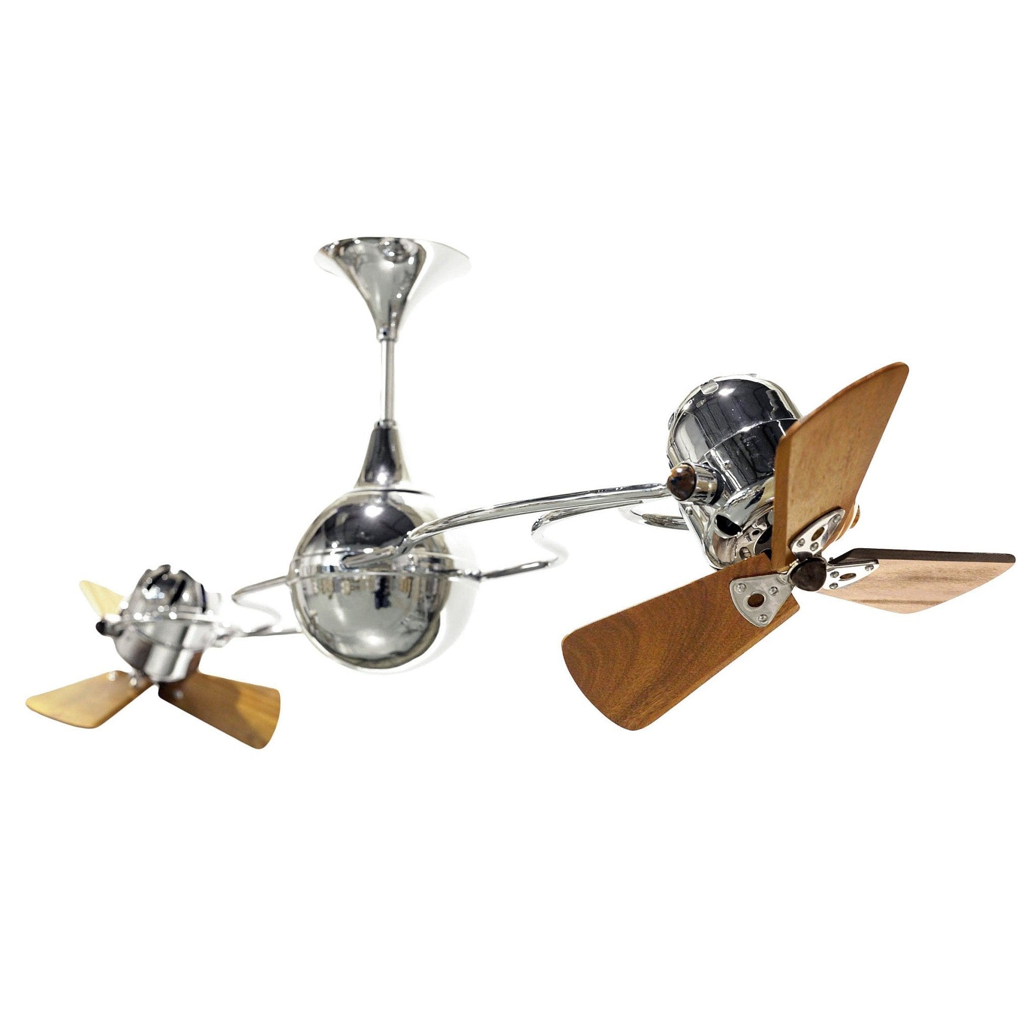 Italo Ventania Rotational Dual Ceiling Fan - Wood Blades