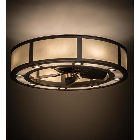 Meyda Tiffany 44"W Smythe Craftsman Chandel-Air Ceiling Fan - 172364