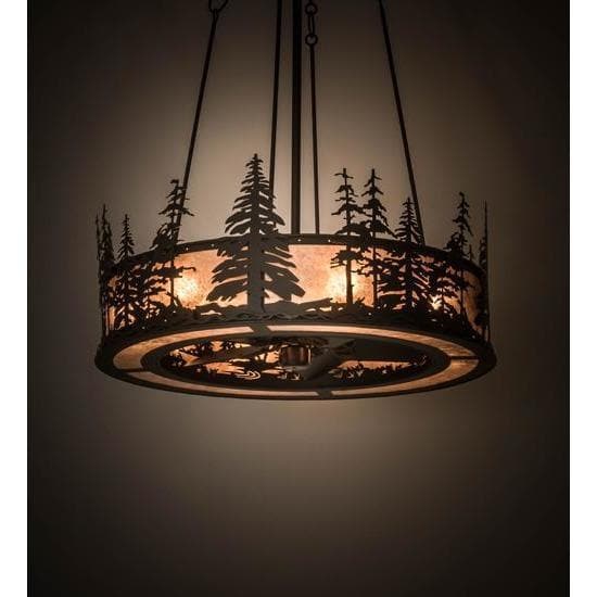 Meyda Tiffany 44"W Tall Pines Chandel-Air Ceiling Fan - 178020