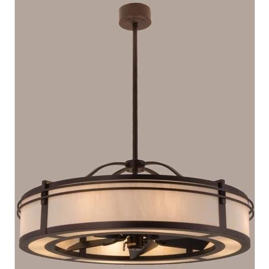 Meyda Tiffany 45"W Sargent W/Uplights Chandel-Air Ceiling Fan - 160883