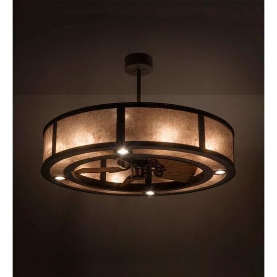 Meyda Tiffany 45"W Smythe Craftsman Chandel-Air Ceiling Fan - 177662