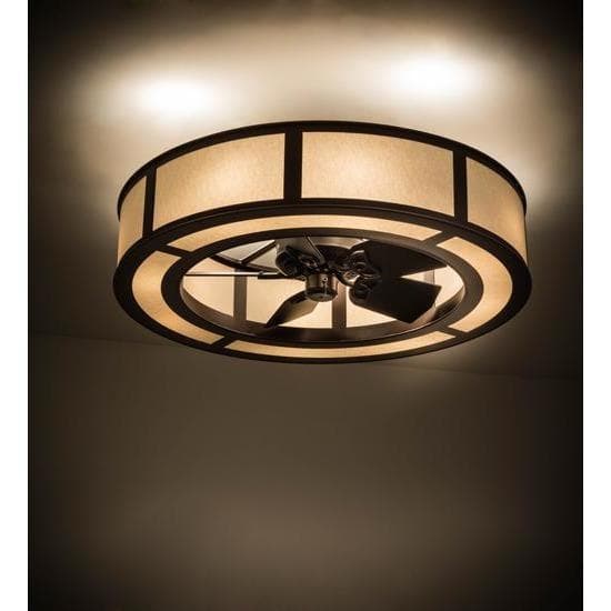 Meyda Tiffany 45"W Smythe Craftsman Chandel-Air Ceiling Fan - 179421